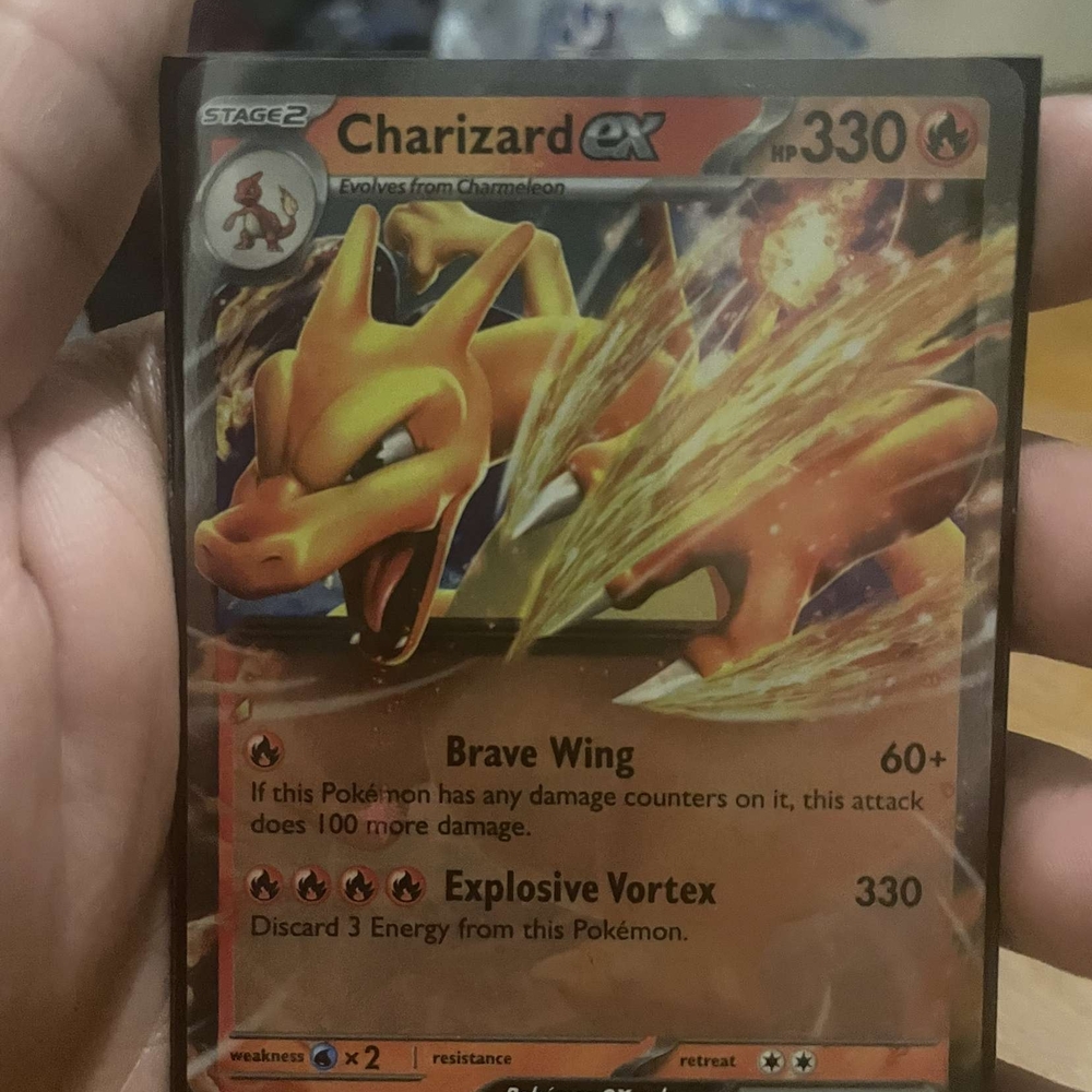 Pokemon Charizard EX Card - Orange and Red
